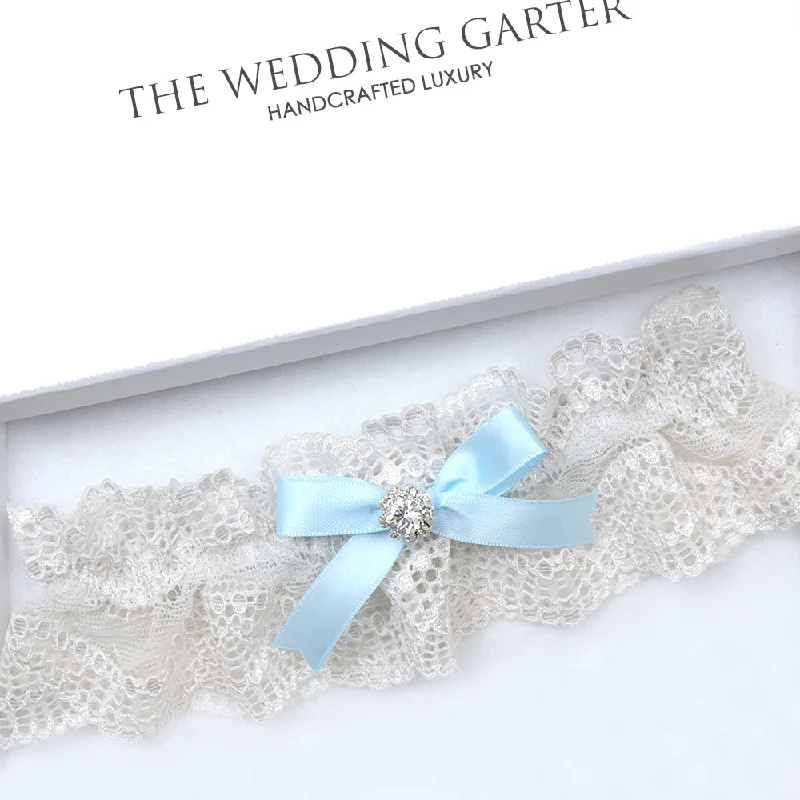 size - specific women gartersErica Oyster Nude Lace Wedding Garter