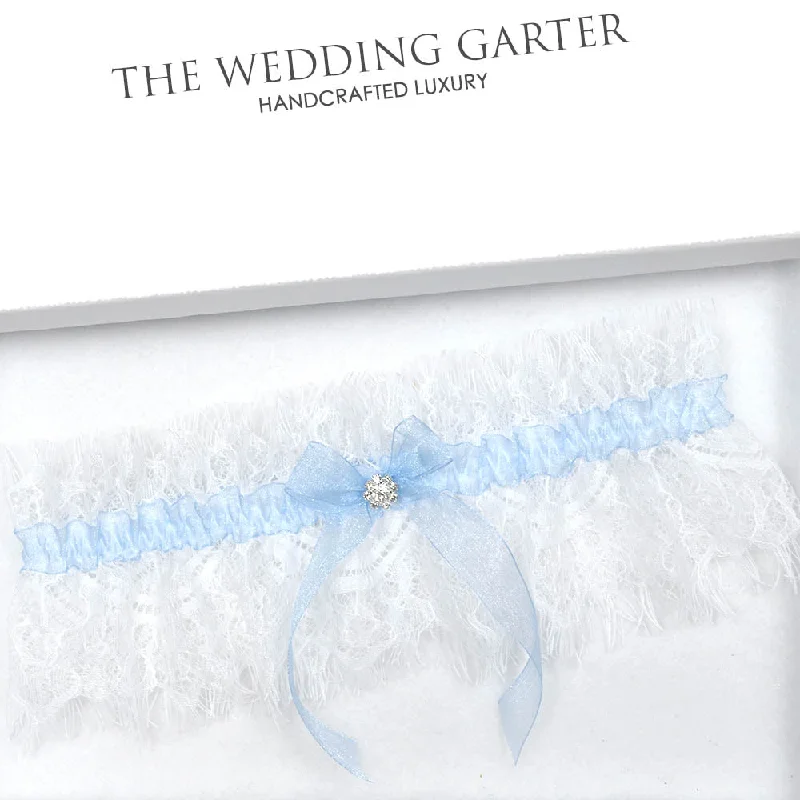clip - on women garters convenienceGracie White Eyelash Lace Bridal Garter