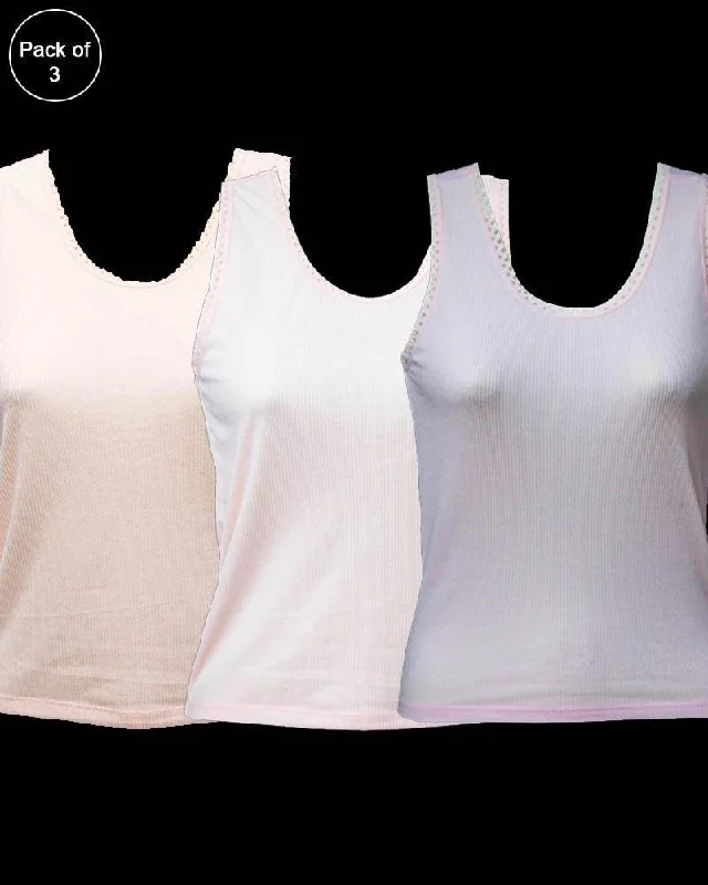 maternity women camisoles & tanks for expecting momsPack of 3 Teen Age Camisole For Ladies - Mix Colors
