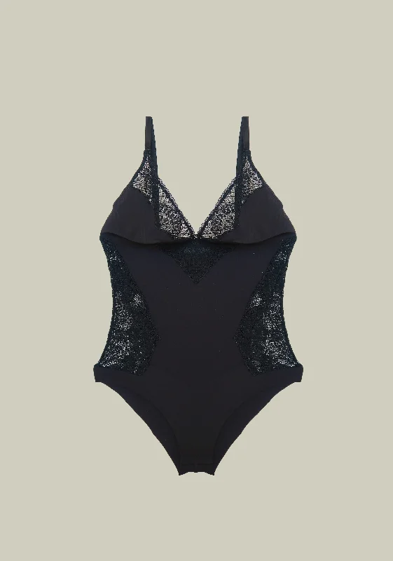 Sheer Bodysuits for a Seductive and Alluring OutfitBrunch in Testaccio Bodysuit in Black