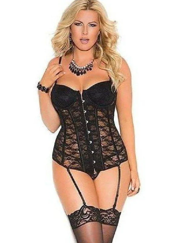 evening wear women bustiers and corsetsElegant Moments EM-4140X Lace bustier with underwire cups evening wear women bustiers and corsetsElegant Moments EM-4140X Lace bustier with underwire cups