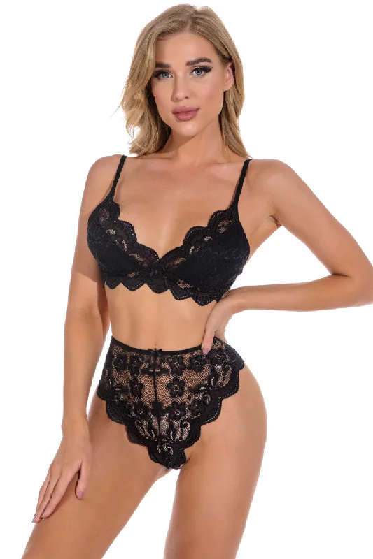 breathable panties for women with sensitive skinPlus Size Lucky Lace Demi Bra and Panty