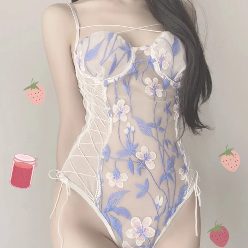 Maternity Bodysuits for Expecting Mothers' ComfortFloral Mesh Bodysuit (Up to 4XL)