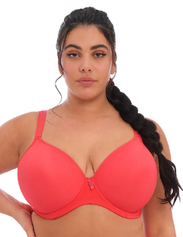 minimizer plus size bras for curvy figuresElomi Bijou EL8722 Cayenne UW Moulded T-Shirt Bra