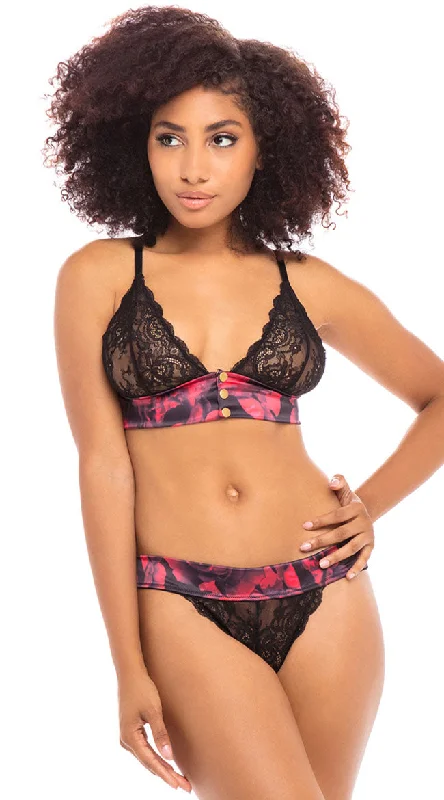 bralette bras for a trendy and comfortable styleFrozen Rose Lace Bra Set