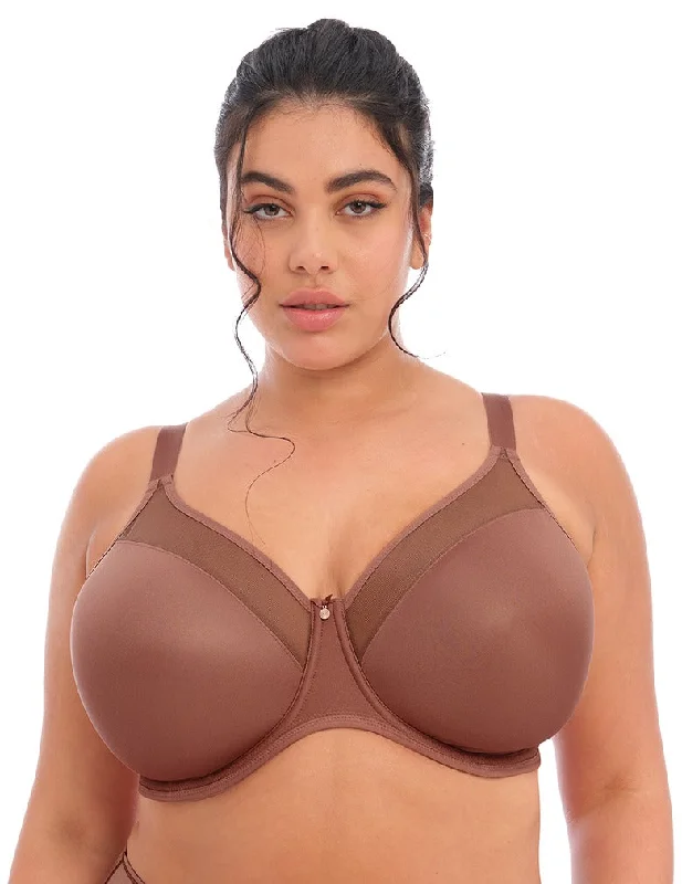 underwire sports bras for extra stabilityElomi Smooth EL4301 Clove UW Moulded T-Shirt Bra