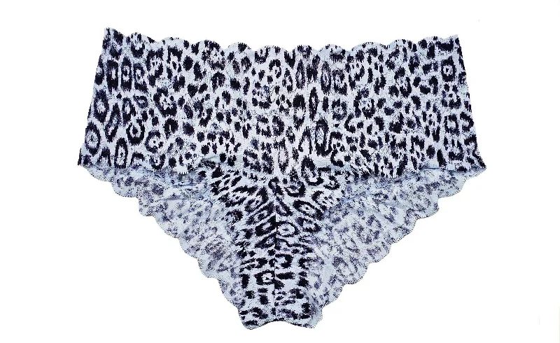 anti - chafing women boyshort for runningWomen's Never Say Never Printed Hottie Boyshort In Sorren Blue/navy Animal
