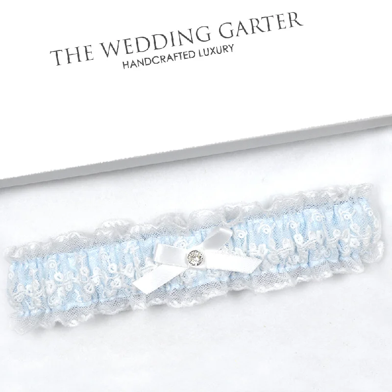 statement - making women gartersVintage Ivory Lace & Satin Bridal Garter