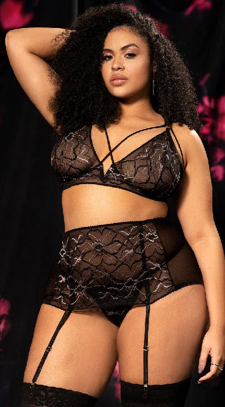 t - shirt bras for a smooth look under clothesPlus Size Set The Tone Three Piece Bra Set