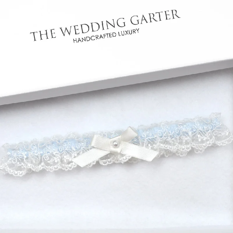 detachable women garters from lingerieTeresa Thin Ivory Vintage Lace Toss Garter