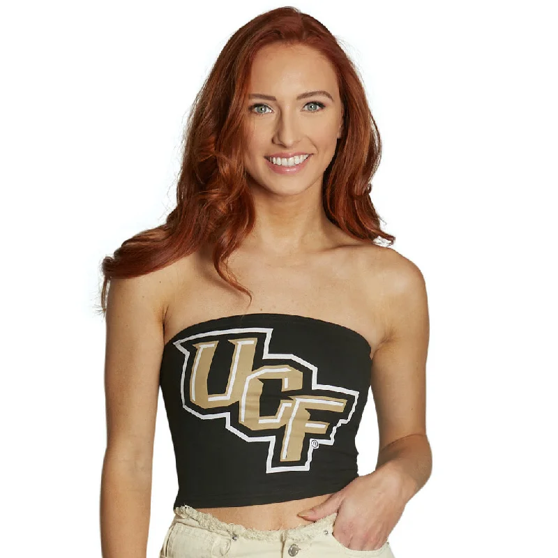 one - size - fits - all women tube top for convenienceUCF Black Tube Top