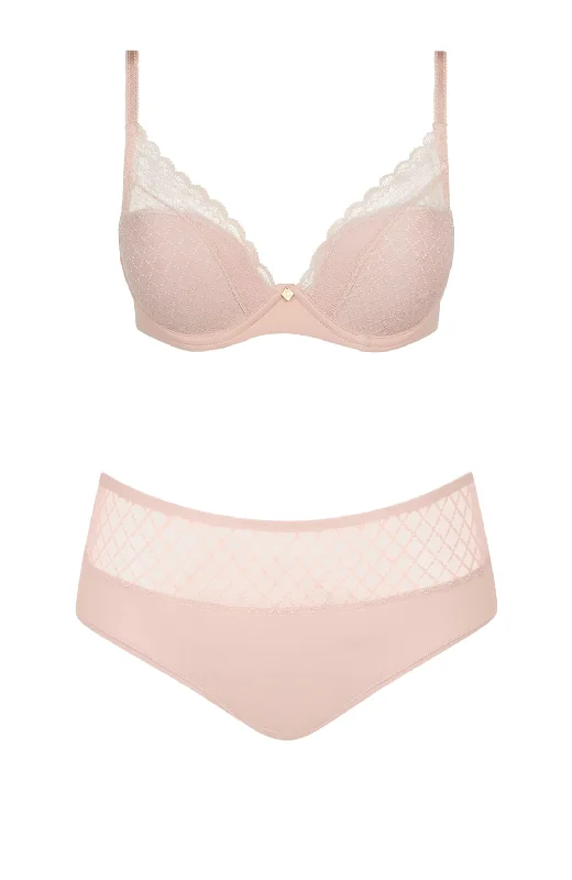 wireless bras for a natural feelNorah Chic T-shirt Bra and Shorty Set