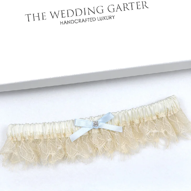 white women garters for purityValerie Ivory & Nude Chantilly Lace Wedding Garter