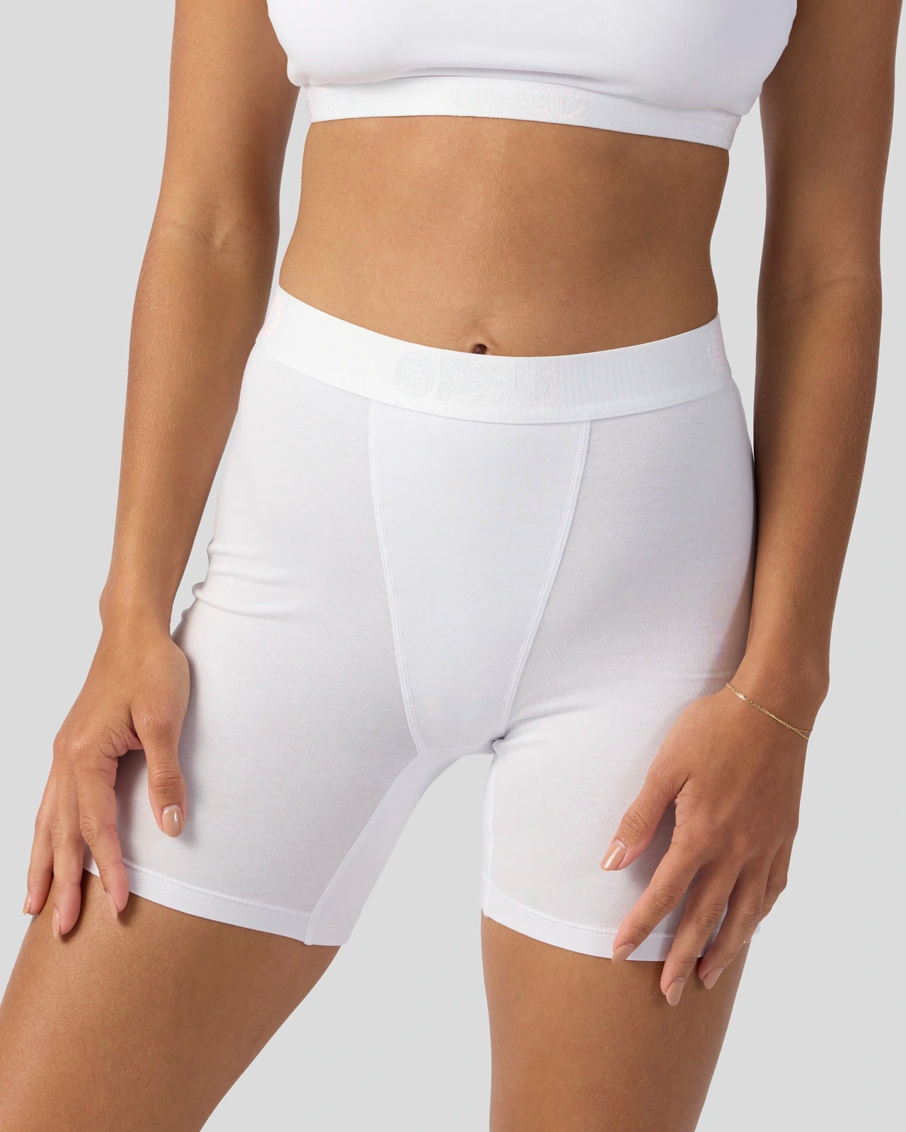 quick - drying women boyshort for water sportsModal Solids - White