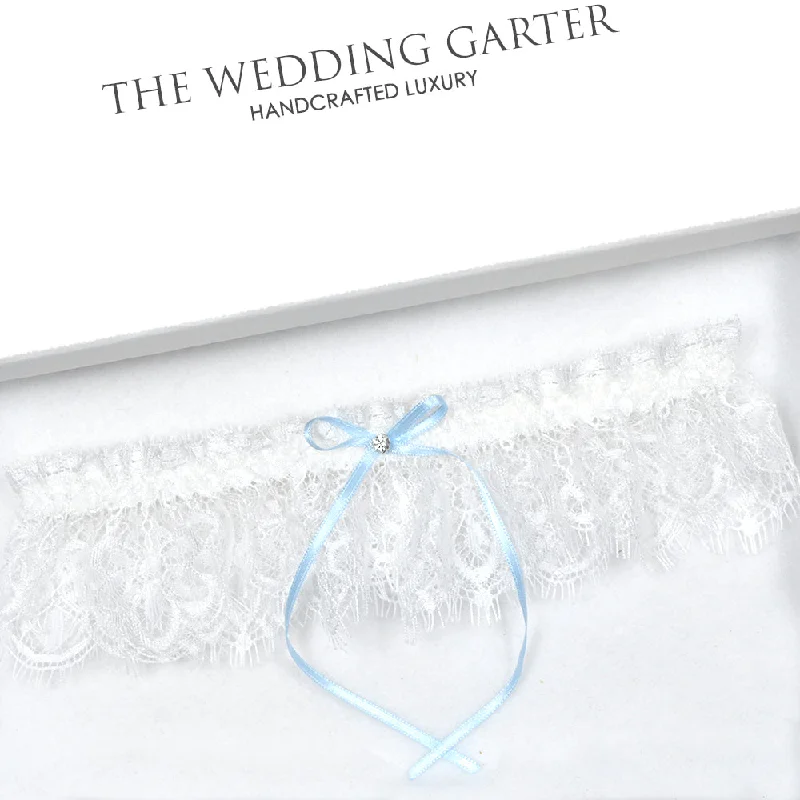 lace trimmed women gartersDelicate Eyelash Lace Wedding Garter