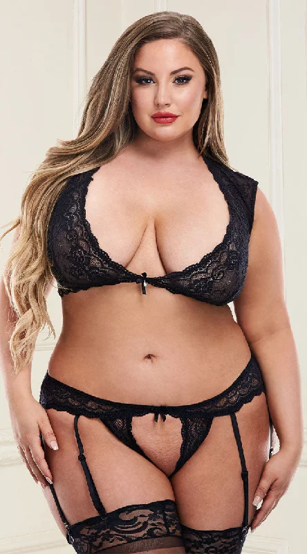 minimizer bras to reduce bust sizePlus Size Edge Of Forever Lace Bra Set