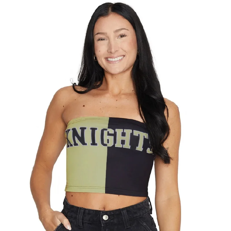silk women tube top for a smooth and elegant feelUCF Two Tone Tube Top