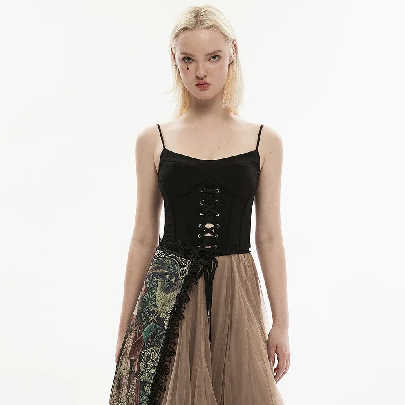 Gothic women bustiers and corsets aestheticWomen's Punk Lacing-up Bustier