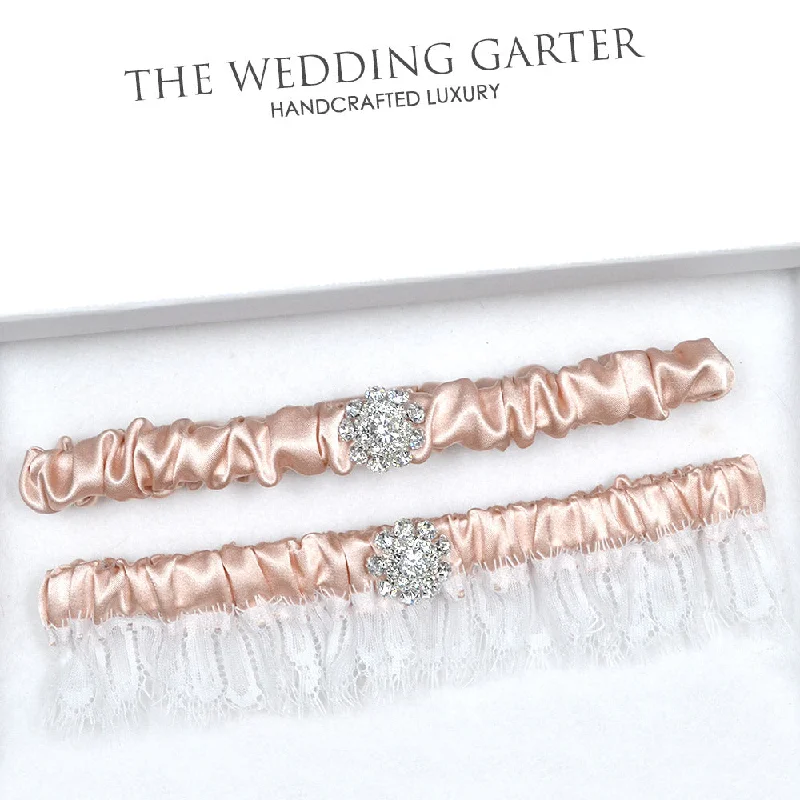 bachelorette party women gartersLuxury Blush Satin Wedding Garter Set (More Colours) bachelorette party women gartersLuxury Blush Satin Wedding Garter Set (More Colours)
