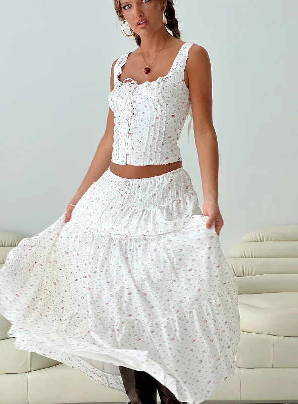 statement women bustiers and corsetsTraycie Corset Top White