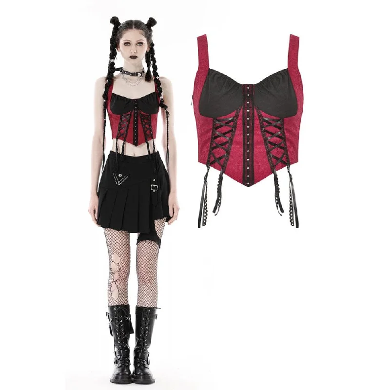 bridal women bustiers and corsetsWomen's Grunge Strappy Double Color Bustier