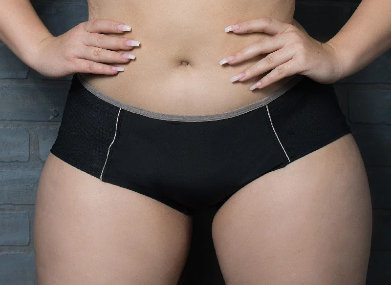 seamless tummy - control women boyshortU9684 FIT FULLY YOURS PAULINE BOYSHORT: BLACK