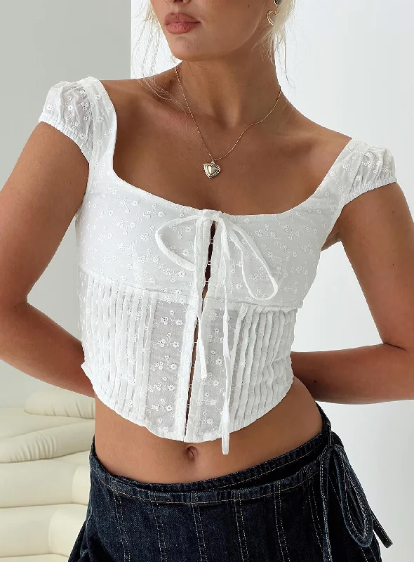 evening wear women bustiers and corsetsViera Top White