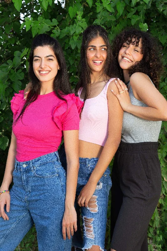 Neon Bodysuits to Stand Out at PartiesBasic Bodysuit with Ruffles