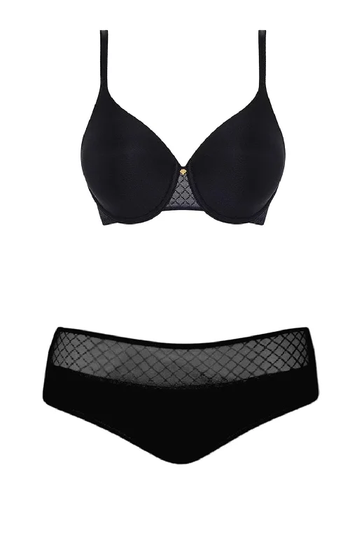 sexy backless push up brasNorah Chic Covering T-Shirt Bra and Shorty Set