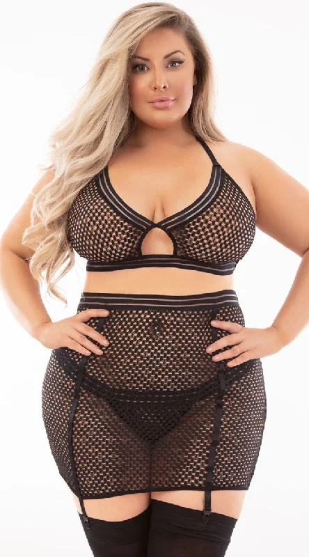 balconette push up bras for a lifted lookPlus Size Bait them Bra Set