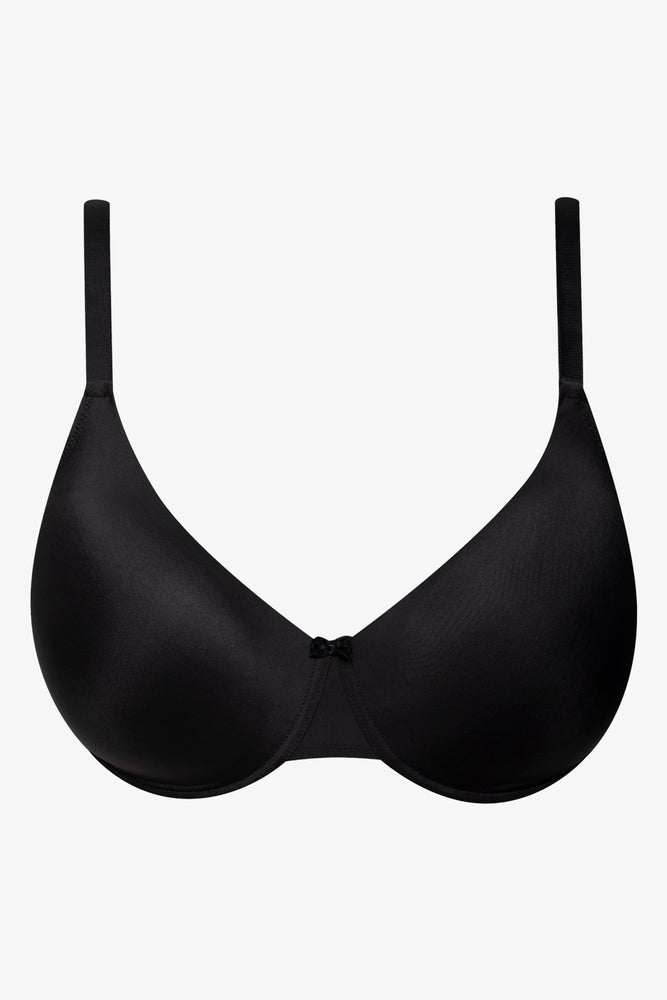 sleep bras with adjustable strapsPlus Size T-Shirt Bra Black