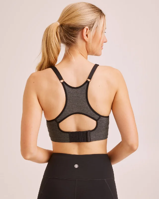 underwire sports bras for extra stabilityActive Seamfree Sports  Bra - Charcoal