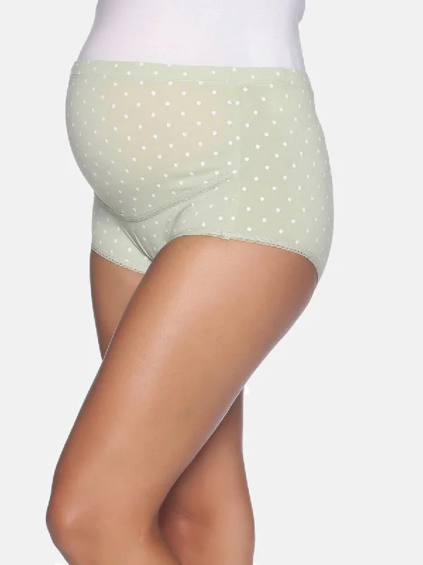 minimizer bras to reduce bust sizeAqua Polka Dot High Waist Maternity Panty