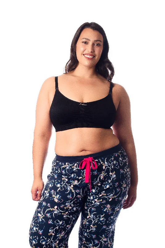 plunge bras for low cut topsMy Necessity Nursing Bra Black