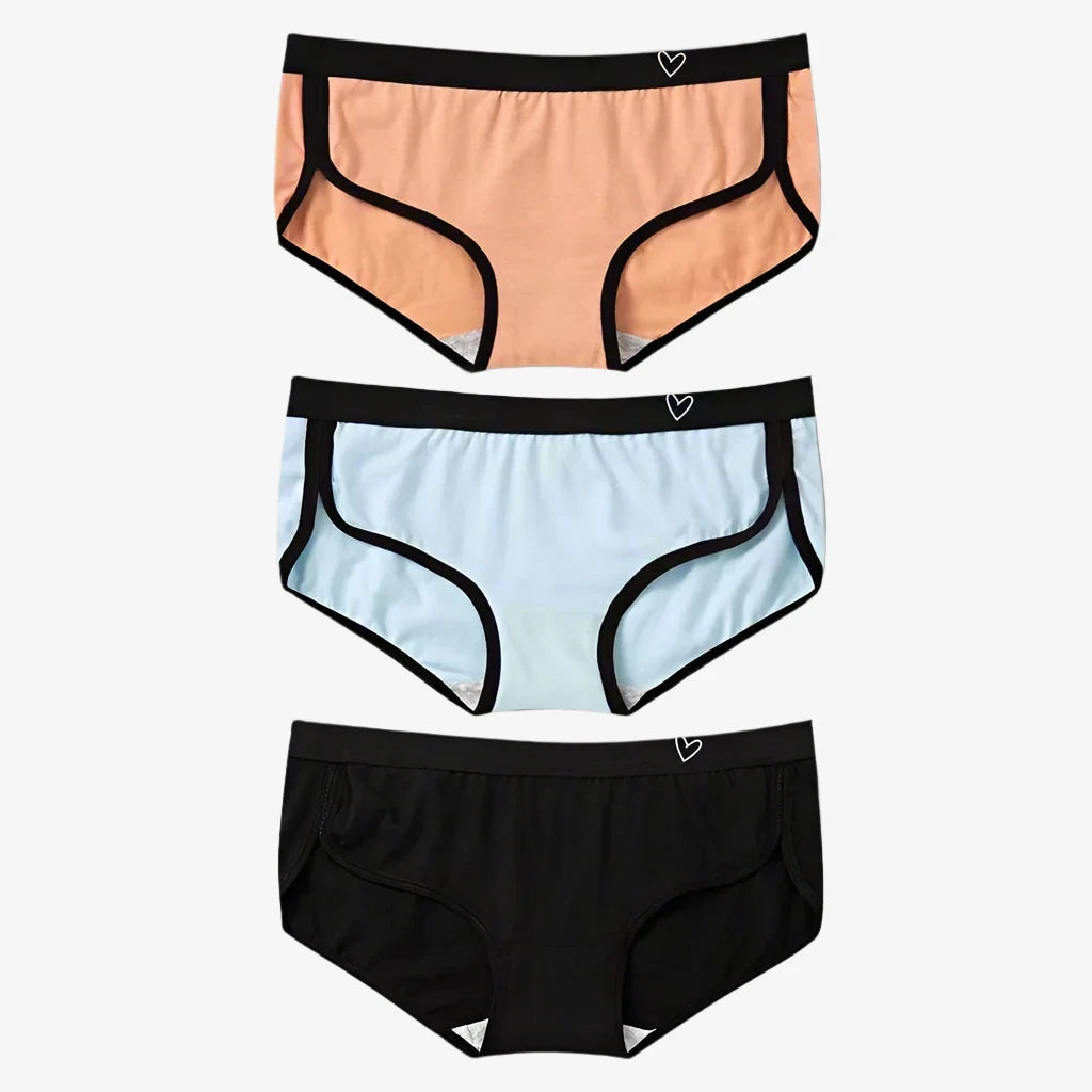 seamless convertible women briefs for versatile stylingBriefs Cotton Fitness Low-Rise Panties (Black + Blue + Orange) seamless convertible women briefs for versatile stylingBriefs Cotton Fitness Low-Rise Panties (Black + Blue + Orange)