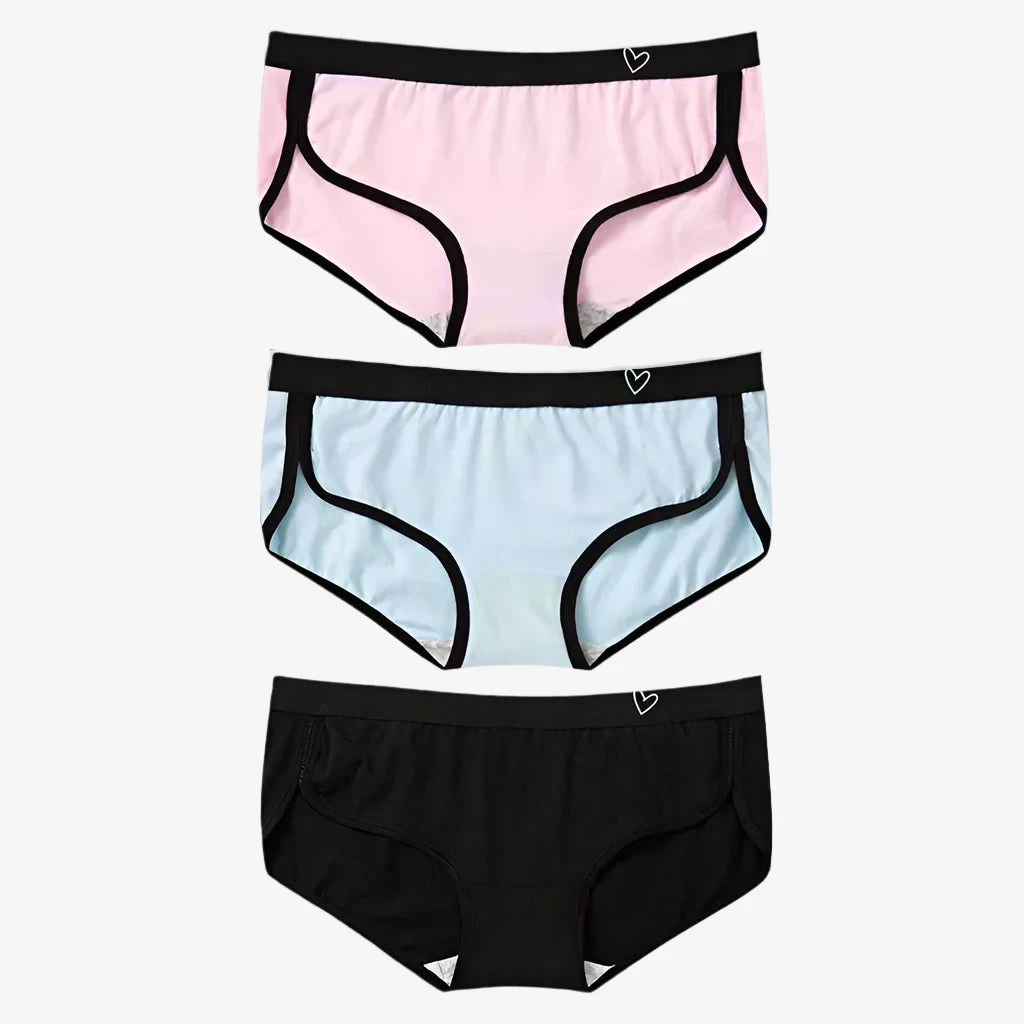 seamless odor - control women briefs for all - day confidenceBriefs Cotton Fitness Low-Rise Panties (Black + Blue + Pink) seamless odor - control women briefs for all - day confidenceBriefs Cotton Fitness Low-Rise Panties (Black + Blue + Pink)