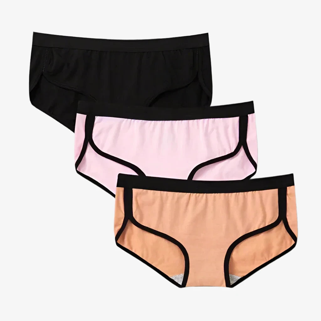 seamless microfiber women briefs for a luxurious feelBriefs Cotton Fitness Low-Rise Panties (Black + Pink + Orange) seamless microfiber women briefs for a luxurious feelBriefs Cotton Fitness Low-Rise Panties (Black + Pink + Orange)