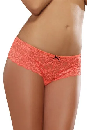plus size women boyshort swimwearCoral Lace Open Crotch Boyshort