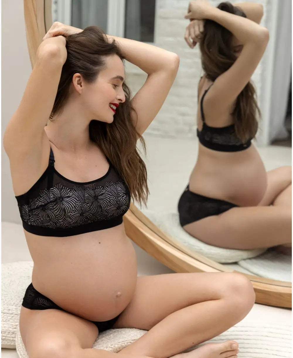 backless bras for revealing outfitsDahlia black underwired maternity and nursing bra