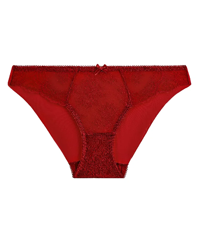 lace - detailed women briefs for special occasionsDanse Des Sens Irresistible Red Brazilian Brief