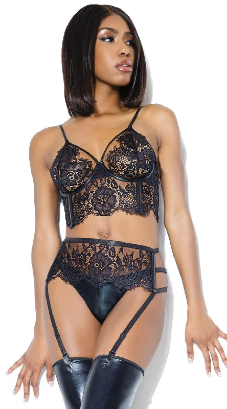 push up bras for enhanced cleavageDark And Daring Bra Set