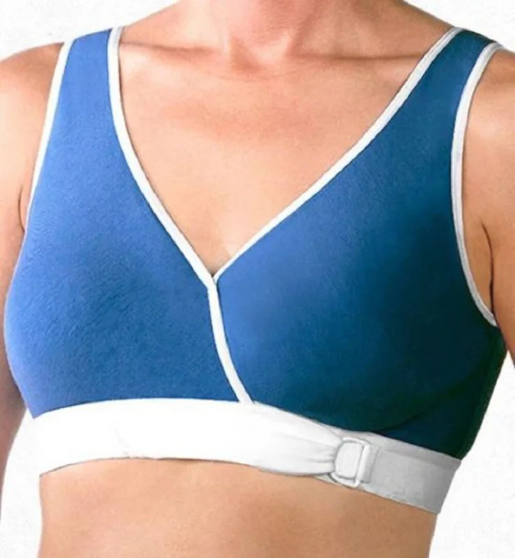 sheer women lingerie for a delicate and sexy lookEasy Open Front Close Bra In Blue/white sheer women lingerie for a delicate and sexy lookEasy Open Front Close Bra In Blue/white