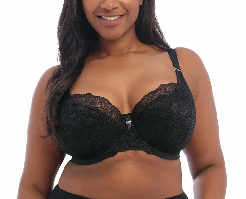 crotchless women lingerie for a daring choiceElomi Brianna Black Padded Balconette Bra 8081