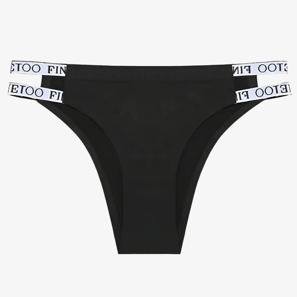 seamless women sexy lingerie for comfortFINETOO Black Sexy Low-Rise Seamless Panties