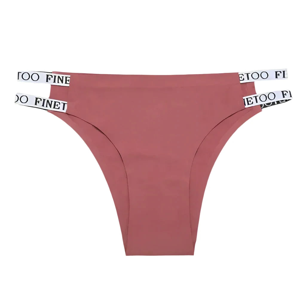 celebrity inspired women sexy lingerieFINETOO Red Sexy Low-Rise Seamless Panties
