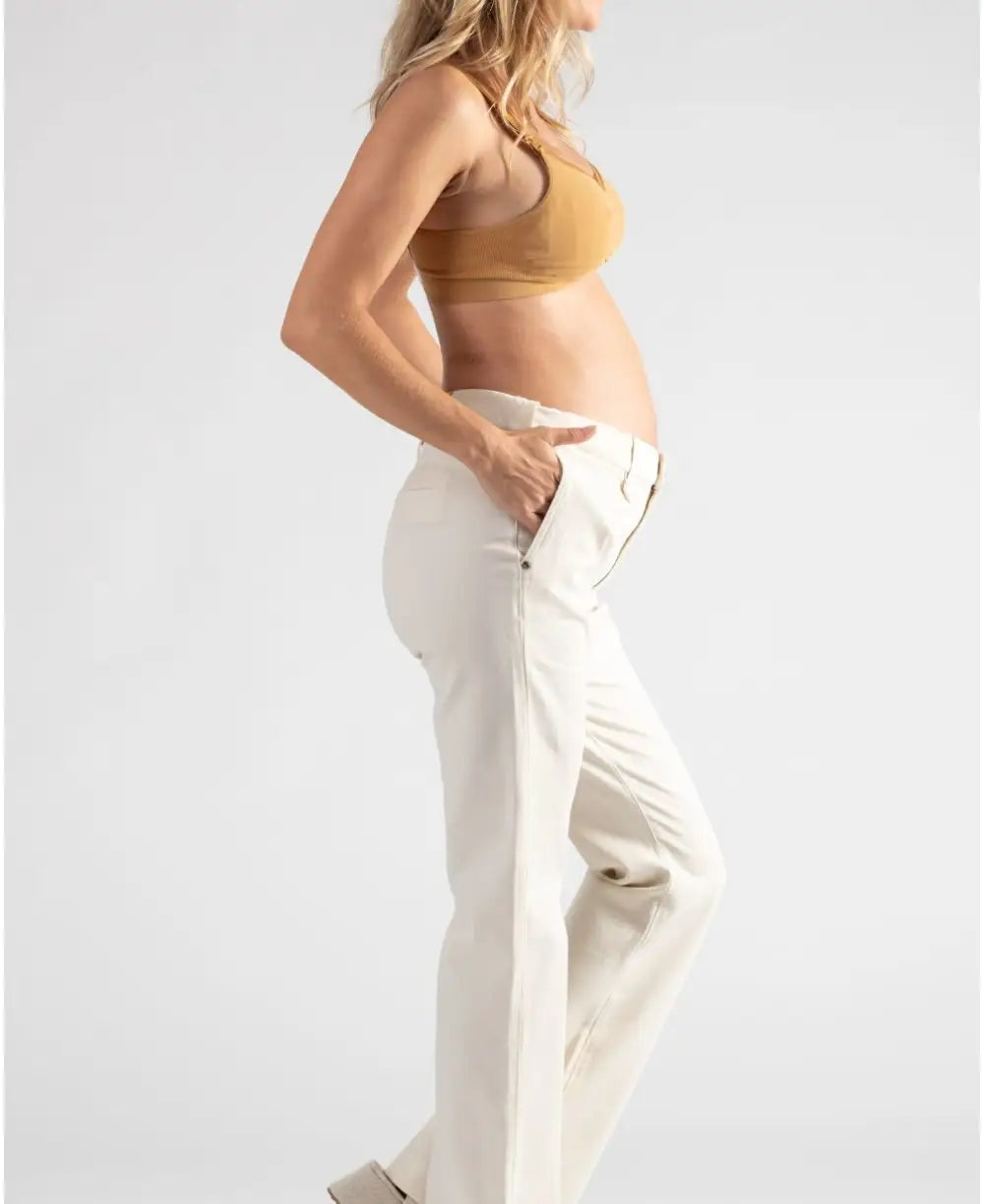 padded bras for added volumeFlare maternity and post partum jeans Sabrina beige
