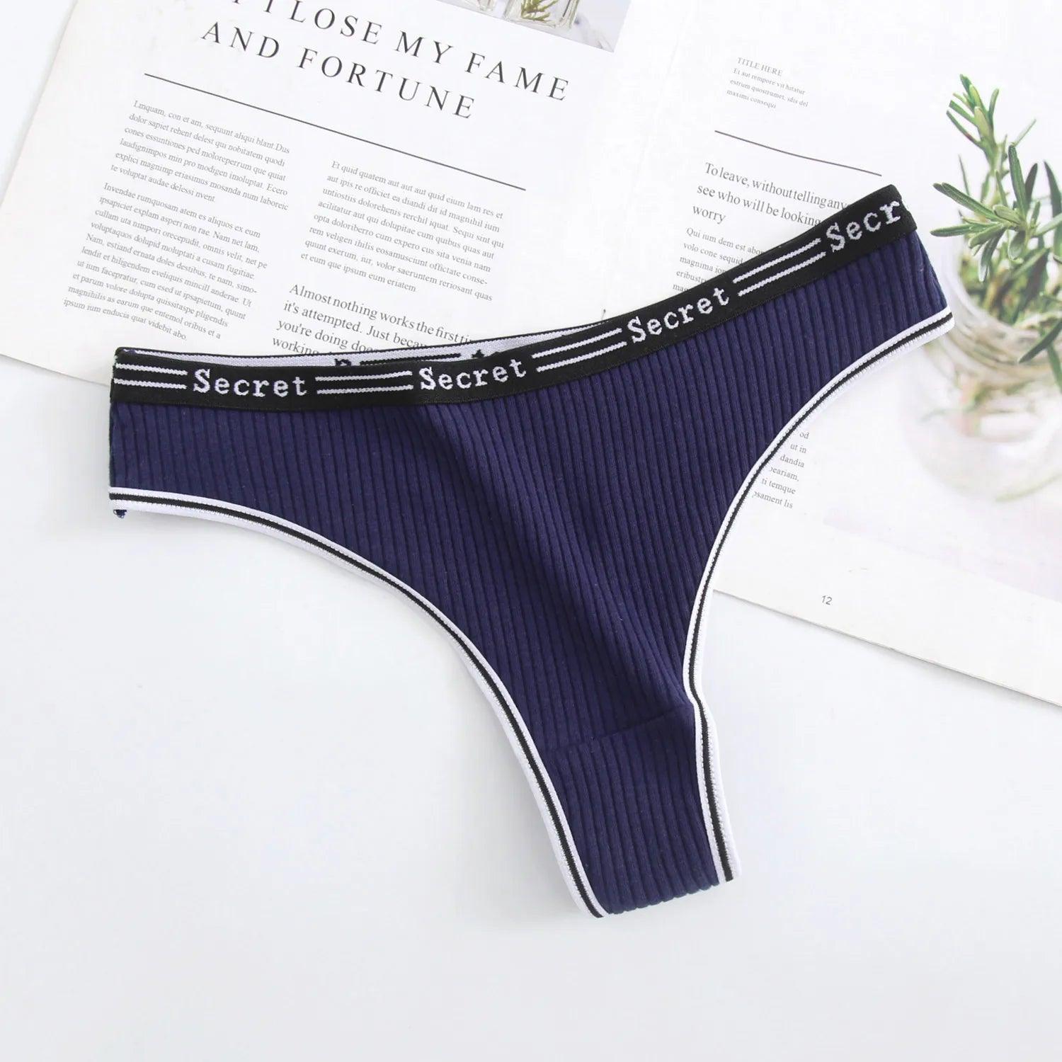 seamless anti - chafing women briefs for friction - free movementHot Navyblue Cotton Briefs Breathable G-string Panties seamless anti - chafing women briefs for friction - free movementHot Navyblue Cotton Briefs Breathable G-string Panties