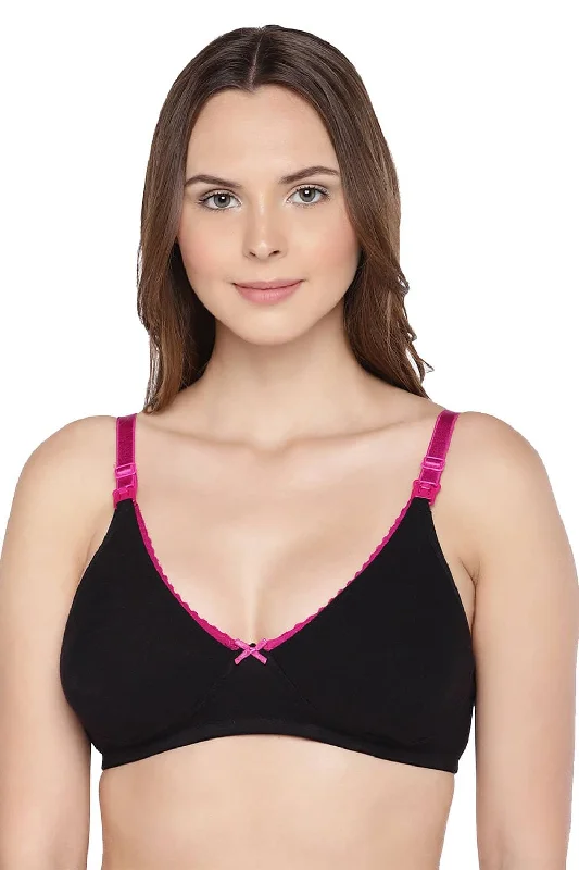 seamless wireless bras for everyday comfortOrganic Cotton Antimicrobial Soft Nursing Bra-IMB003C