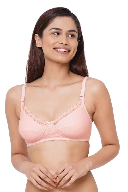 balconette bras for a sexy necklineOrganic Cotton Antimicrobial Soft Nursing Bra-IMB002C-