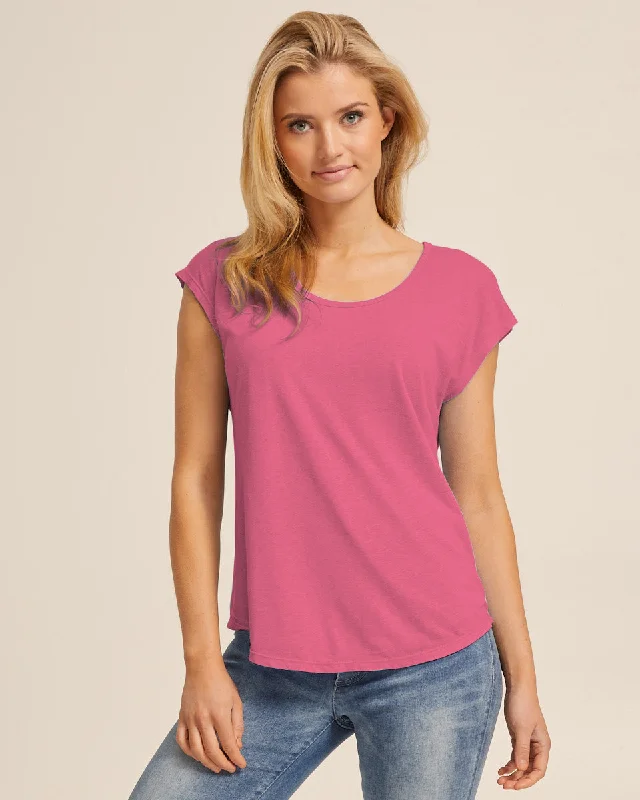 minimizer bras to reduce bust sizeLinen Nursing Tee - Fuchsia